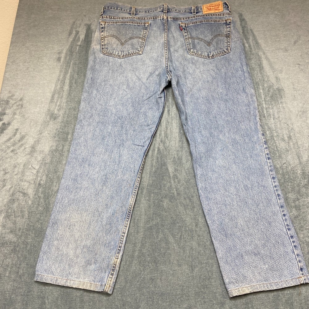 Vintage Levi's 516 Jeans Mens 42x32 Blue Denim Cotton Non-Stretch Slim Fit Y2K
